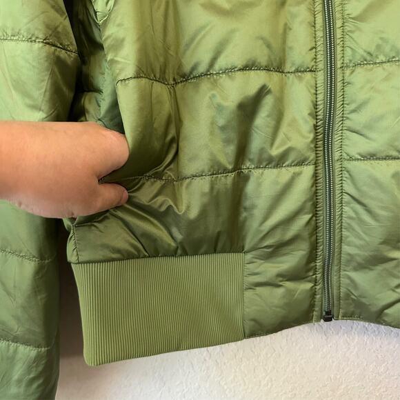 LULULEMON Non-Stop Bomber Jacket Green Foliage Insulated Reversible - Picture 13 of 16
